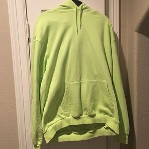 Green H&M hoodie